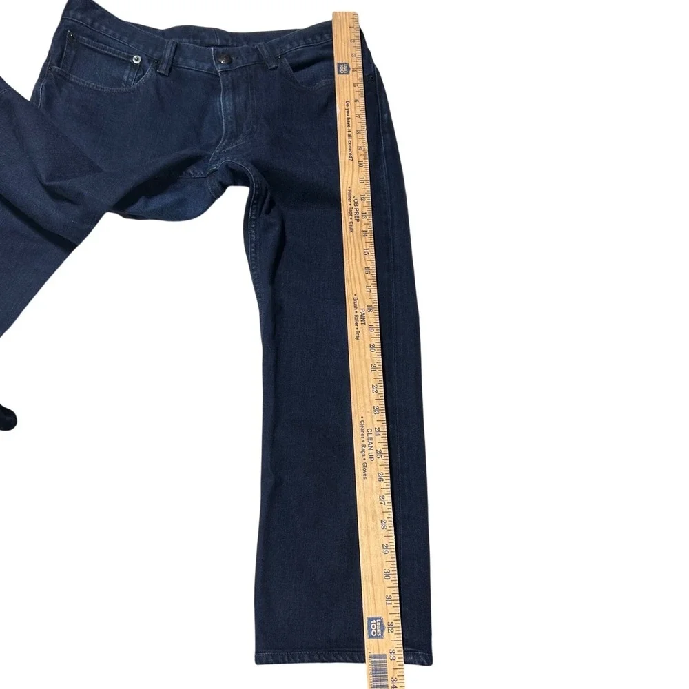 Ralph Lauren Purple Label Slim Fit Jeans Mens 32x24 Dark Indigo Blue Made Italy